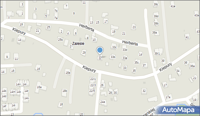 Rzeszów, Herberta Zbigniewa, 12, mapa Rzeszów