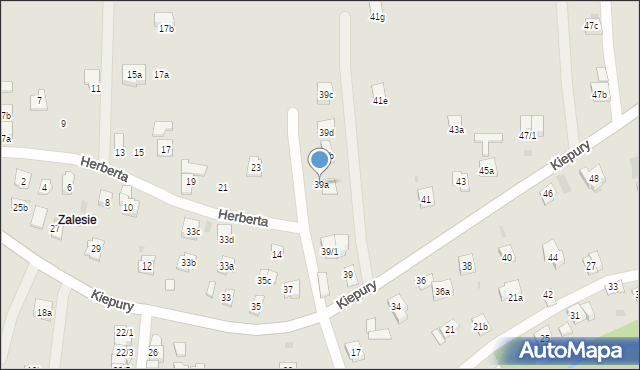 Rzeszów, Herberta Zbigniewa, 39a, mapa Rzeszów
