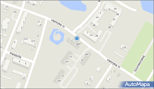 Siechnice, Henryka III, 12A, mapa Siechnice