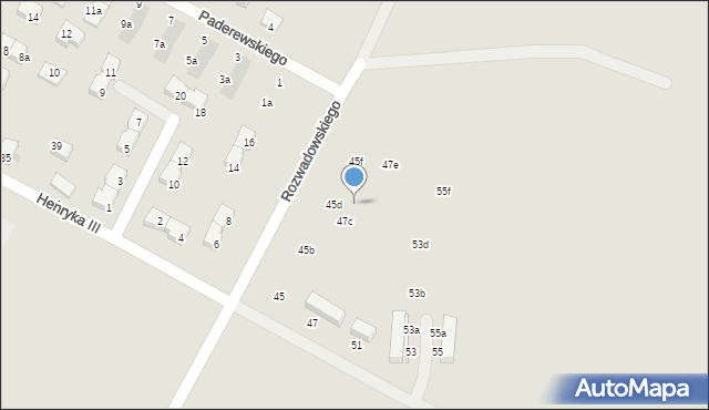 Siechnice, Henryka III, 47d, mapa Siechnice