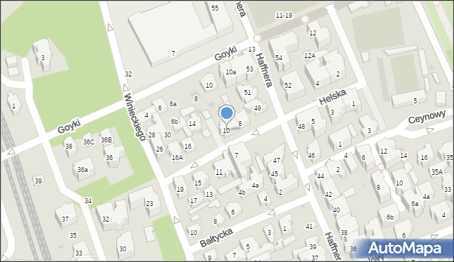 Sopot, Helska, 10, mapa Sopotu