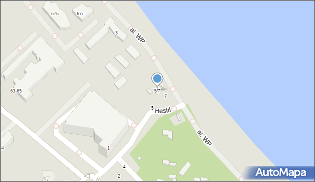 Sopot, Hestii, 5/7, mapa Sopotu