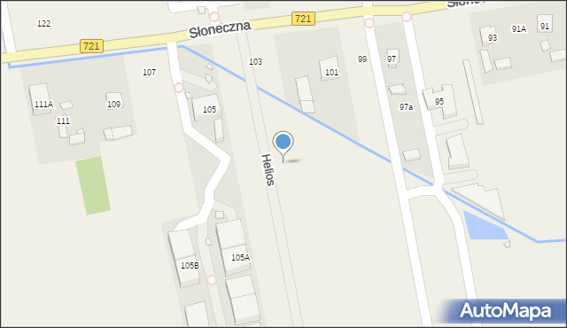 Stara Iwiczna, Helios, 13, mapa Stara Iwiczna