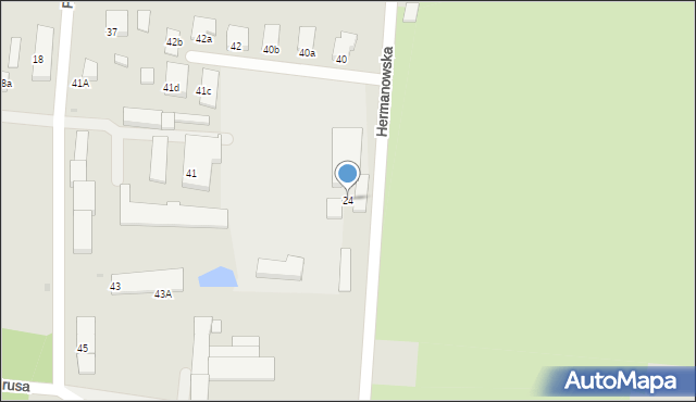 Starogard Gdański, Hermanowska, 24, mapa Starogard Gdański