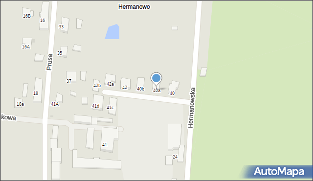 Starogard Gdański, Hermanowska, 40a, mapa Starogard Gdański