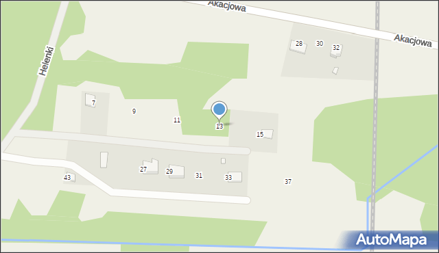 Stefanówka, Helenki, 13, mapa Stefanówka
