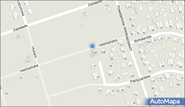 Suwałki, Hetmańska, 1, mapa Suwałk