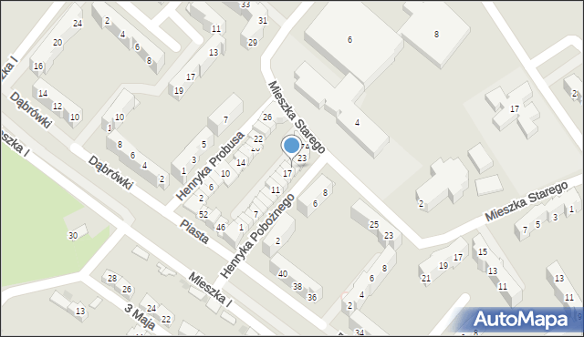 Świebodzice, Henryka Pobożnego, 19, mapa Świebodzice