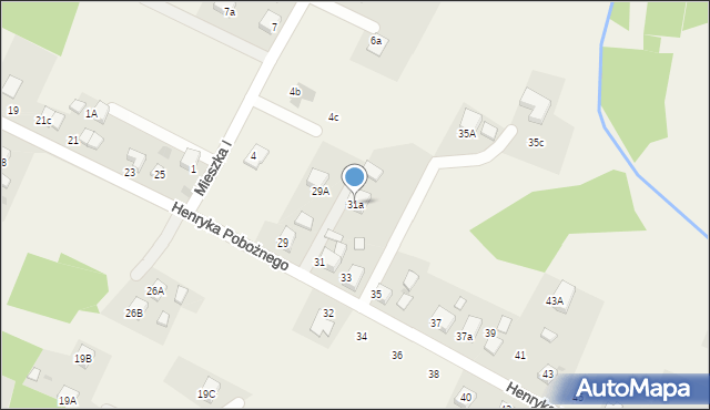 Świerklany, Henryka Pobożnego, 31a, mapa Świerklany