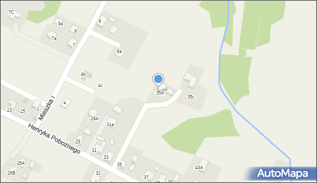 Świerklany, Henryka Pobożnego, 35B, mapa Świerklany