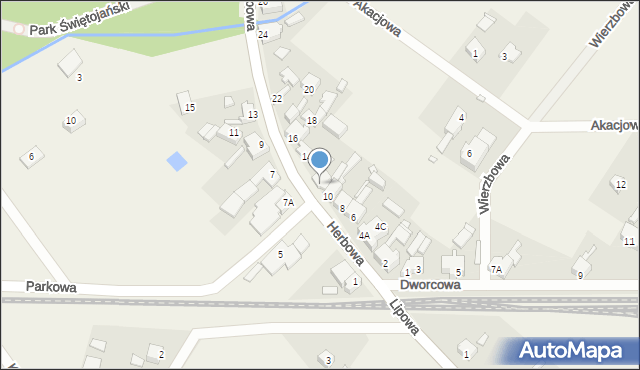 Szczaniec, Herbowa, 12, mapa Szczaniec