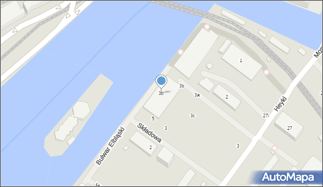 Szczecin, Heyki Leona, 3d, mapa Szczecina