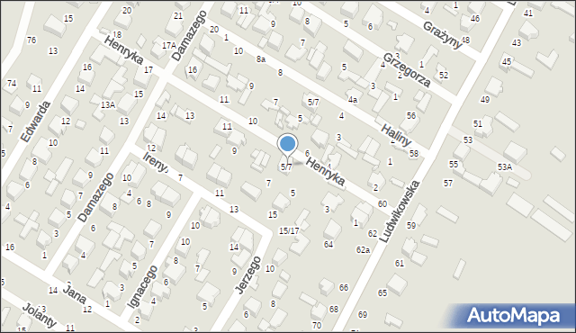Tomaszów Mazowiecki, Henryka, 5/7, mapa Tomaszów Mazowiecki