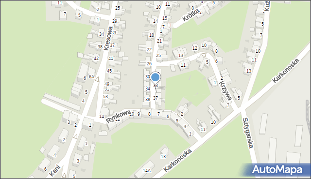 Wałbrzych, Hercena Aleksandra, 35, mapa Wałbrzycha