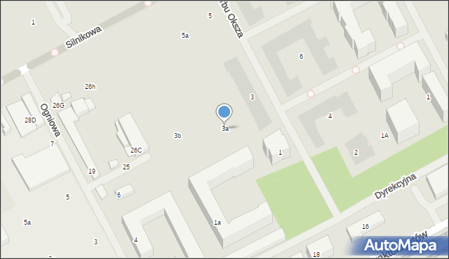 Warszawa, Herbu Oksza, 3a, mapa Warszawy