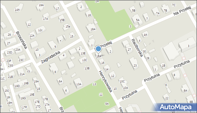 Warszawa, Henrykowska, 16A, mapa Warszawy