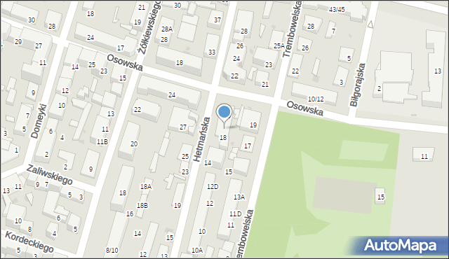 Warszawa, Hetmańska, 18B, mapa Warszawy