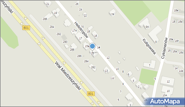 Warszawa, Heliotropów, 15, mapa Warszawy