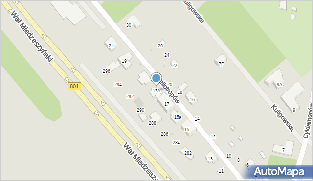 Warszawa, Heliotropów, 17A, mapa Warszawy