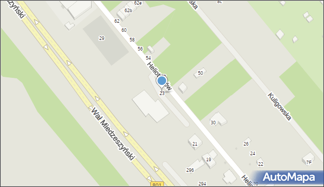 Warszawa, Heliotropów, 23, mapa Warszawy