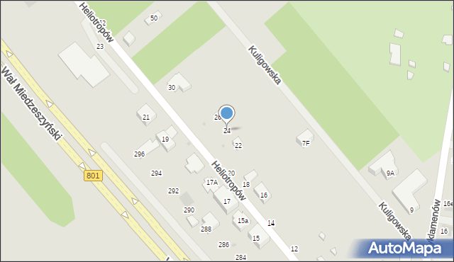 Warszawa, Heliotropów, 24, mapa Warszawy