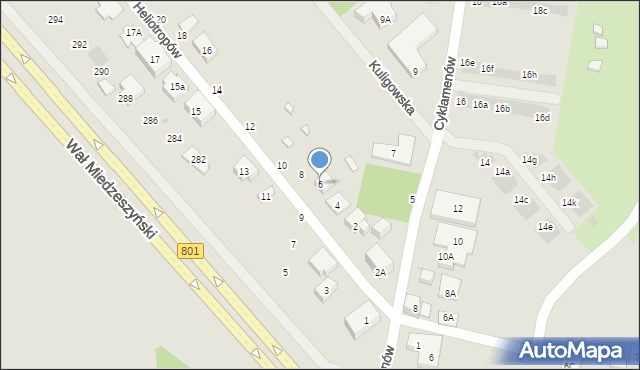 Warszawa, Heliotropów, 6, mapa Warszawy