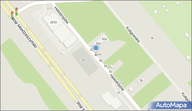 Warszawa, Heliotropów, 60, mapa Warszawy