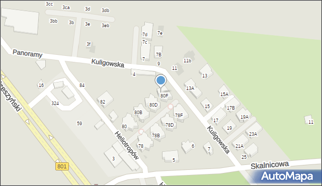 Warszawa, Heliotropów, 80G, mapa Warszawy