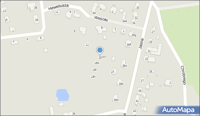 Węgorzewo, Heweliusza Jana, 13, mapa Węgorzewo