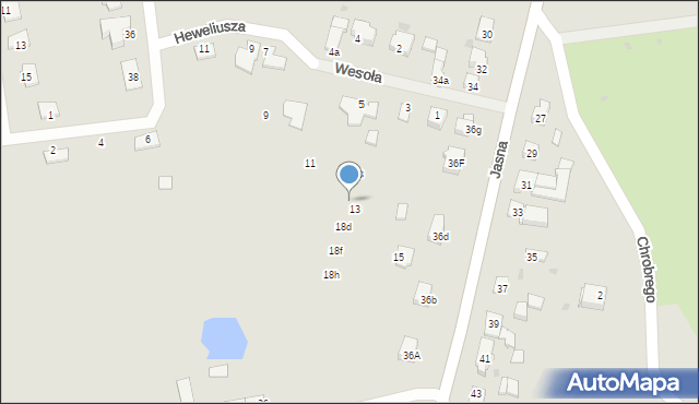 Węgorzewo, Heweliusza Jana, 18b, mapa Węgorzewo