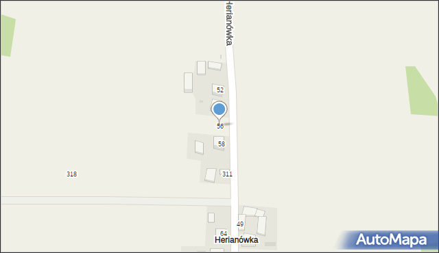 Wielmoża, Herianówka, 56, mapa Wielmoża
