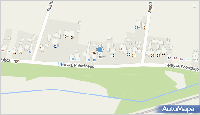 Wiesiółka, Henryka Pobożnego, 46, mapa Wiesiółka