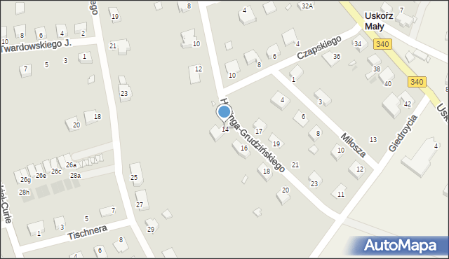 Wołów, Herlinga-Grudzińskiego Gustawa, 14, mapa Wołów