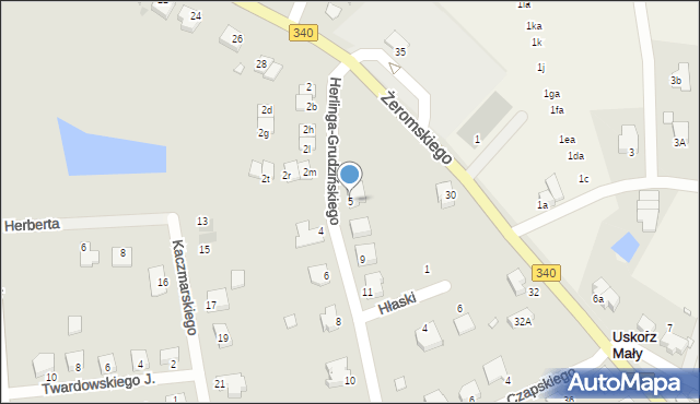 Wołów, Herlinga-Grudzińskiego Gustawa, 5, mapa Wołów