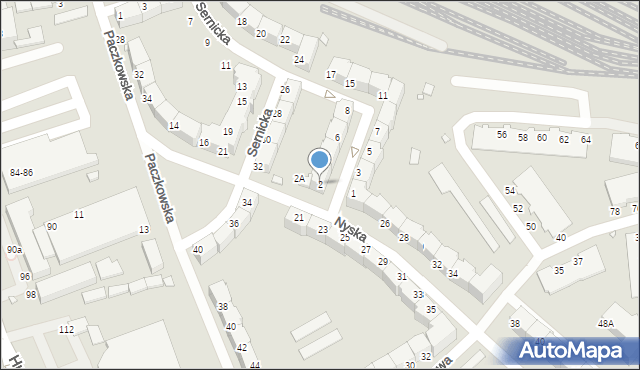 Wrocław, Henrykowska, 2, mapa Wrocławia