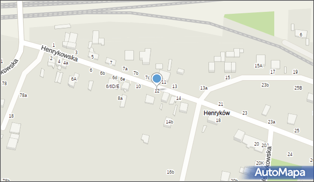 Zduńska Wola, Henrykowska, 12, mapa Zduńska Wola