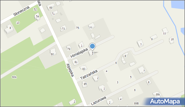 Chylice, Himalajska, 2, mapa Chylice