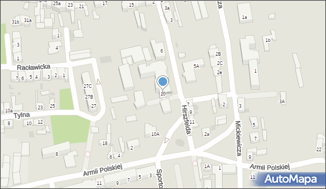 Góra, Hirszfelda Ludwika, 10, mapa Góra