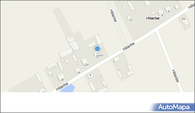 Hilarów, Hilarów, 12, mapa Hilarów