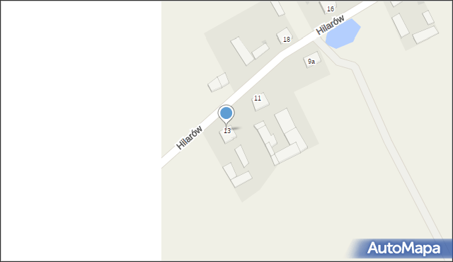 Hilarów, Hilarów, 13, mapa Hilarów