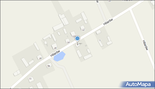 Hilarów, Hilarów, 9, mapa Hilarów