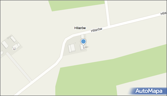 Hilarów, Hilarów, 1, mapa Hilarów