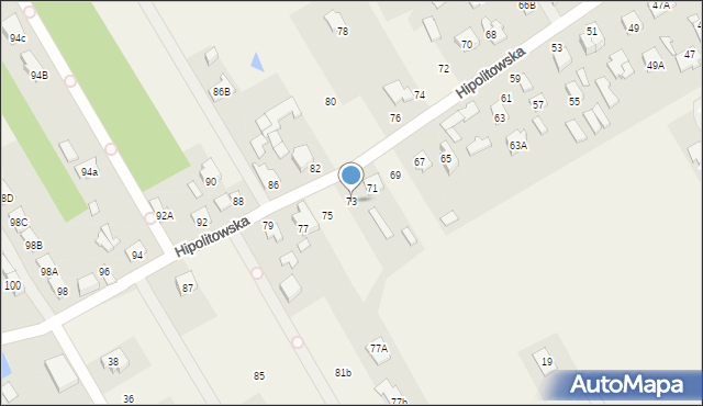Hipolitów, Hipolitowska, 73, mapa Hipolitów