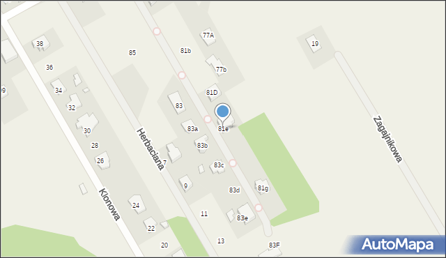 Hipolitów, Hipolitowska, 81e, mapa Hipolitów