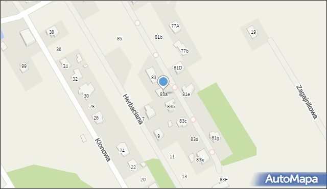 Hipolitów, Hipolitowska, 83a, mapa Hipolitów