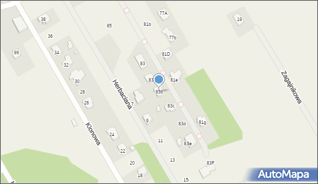 Hipolitów, Hipolitowska, 83b, mapa Hipolitów