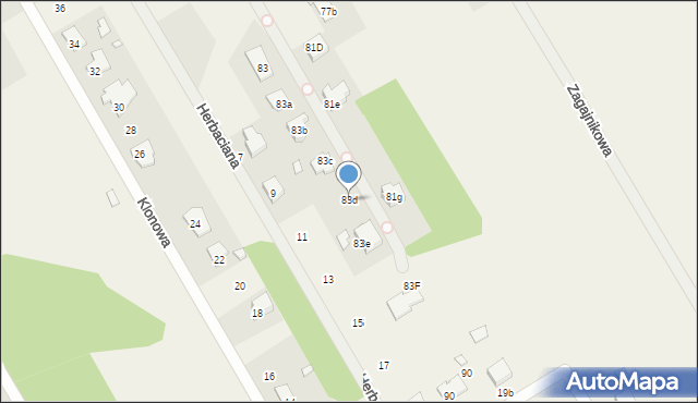 Hipolitów, Hipolitowska, 83d, mapa Hipolitów