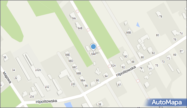 Hipolitów, Hipolitowska, 94a, mapa Hipolitów