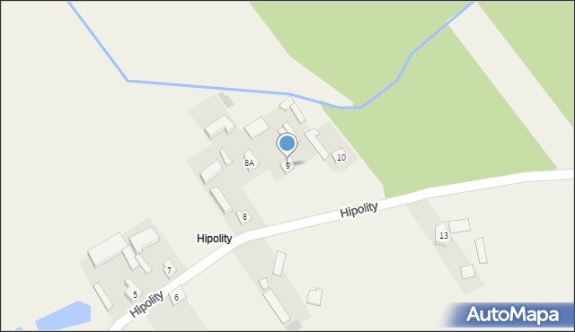 Hipolity, Hipolity, 9, mapa Hipolity