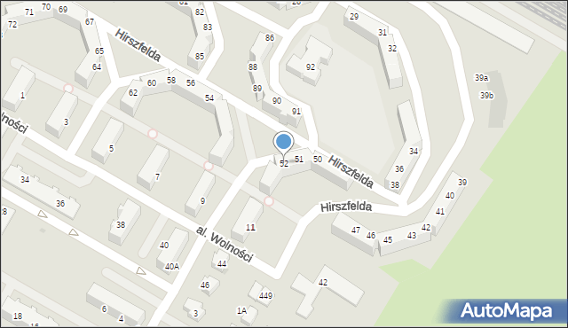 Jelcz-Laskowice, Hirszfelda Ludwika, 52, mapa Jelcz-Laskowice